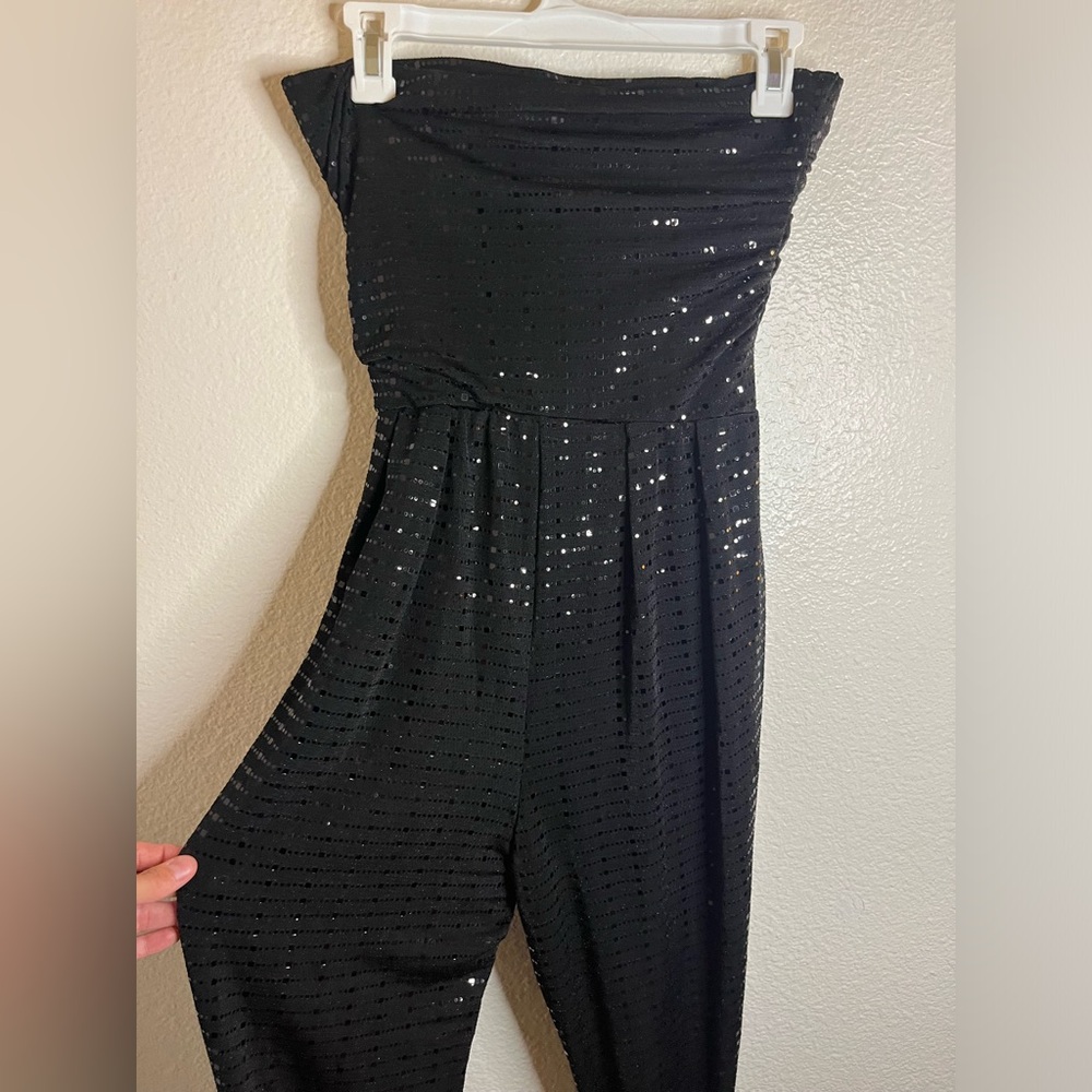 NWOT Venus Sequin Strapless Jumpsuit